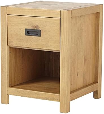 Tesco New Causeway 1 Drawer Bedside Table Solid Pine Amazon Co