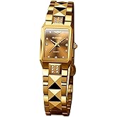 OUPINKE Women’s Automatic Watch Rose Gold Diamond Dial Luxury Elegant Wristwatch Sapphire Crystal Luminous Waterproof