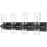 Z-Lite 343-4V-MB Lawson Vanity, 4-Light 240 Total Watts, Matte Black