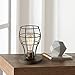 Franklin Iron Works Oldham Industrial Rustic Accent Uplight Desk Table Lamp 9 1/2