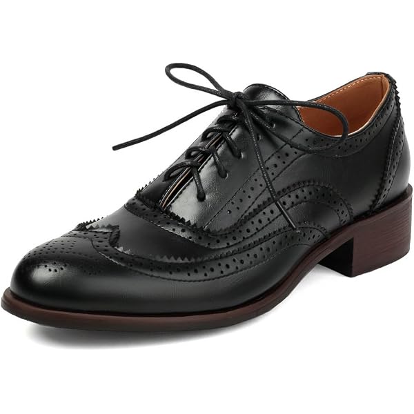 Amazon.com | Betastella Womens Lace Up Wingtip Oxford Shoes  display picture 1