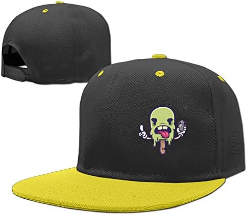 Children's Green Milk Ice Cream Skull Adjustable Hip Hop Hat Baseball Cap