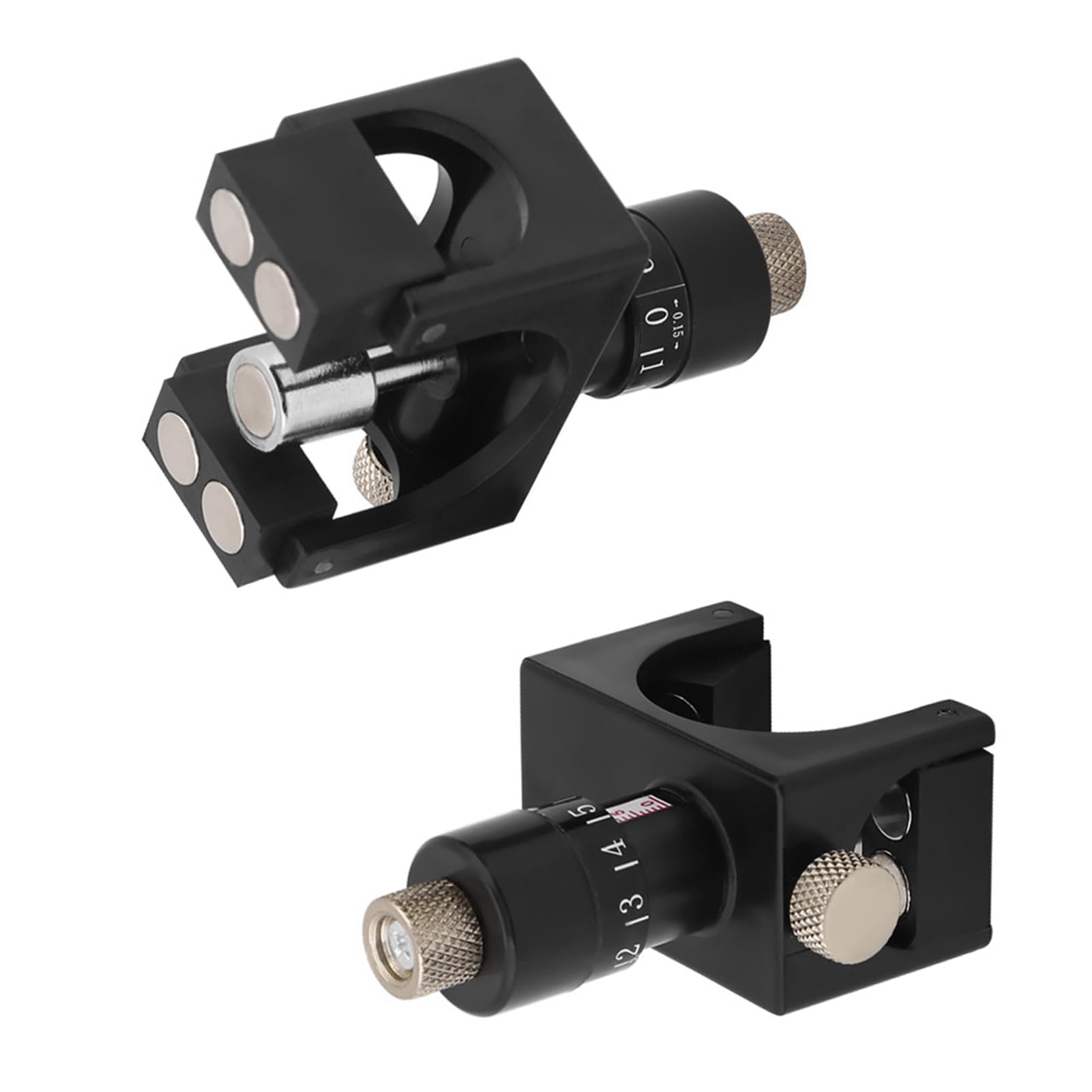 Planer Magnetic Knife Setting Jigs, 2pcs Setting Jig Gauge Blade Setter Woodworking Tool with 22 mm Height Adjustment/75 mm-125 mm Cutter Diameter