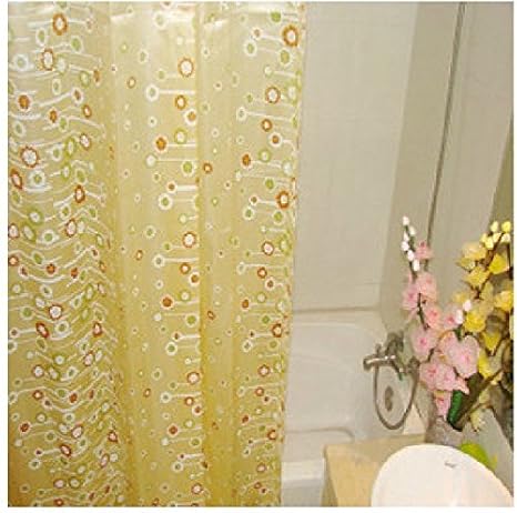 High Quality Silk Feeling Polyester Shower Curtains Waterproof