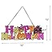 EVAIL Happy Halloween Hanging Sign Decoration Glitter Halloween Pumpkin Party Wall Sign Door Window Decorations Haunted House Yard Party Supplies Decor