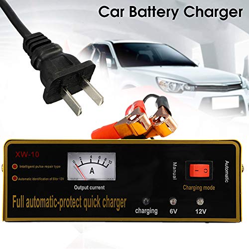 Shentesel Automatic Intelligent Car Vehicle Motorcycle Battery Charger 6V/12V 80AH 140W - Yellow - Thumbnail 5