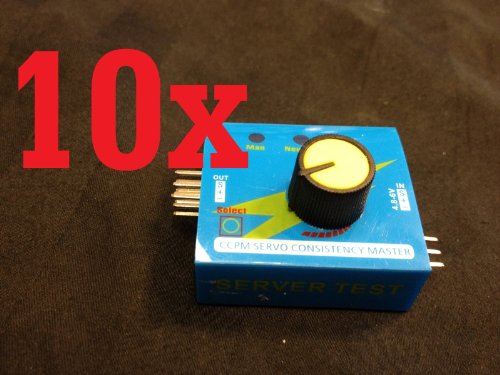 10 Pieces NEW 3 Channel ESC & Servo Tester Ccpm Consistency Master Checker 6v