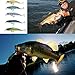 Discover Fish Fishing Lures for Trout Bass Minnow - Lifelike Swimbaits Musky Walleye Crappie Hard Plastic Topwater Baits Set with Treble Hooks for Freshwater Saltwater Lake 2.5inch 5Pcs/Lot