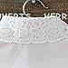 L'asher Women’s Fake Collar Half Shirt Lace Detachable Cuff Cotton Choker Tie (White)