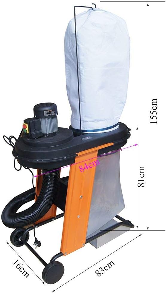 KATSU Wood Chip Dust Extractor 550W Vacuum Cleaner Portable Versatile Electric Collector Industrial with 65 Litre Dust Bag for Woodworking Work Shops Indoor Cleaning 100449 - Image 4