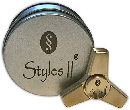 Styles II Fidget Spinner Toy - Perfect For ADHD, ADD, EDC, Help Focusing, Ease Boredom, Best Stress Reducer, Anti-Anxiety, Nail Biting - Great Spin with Ceramic Bearing - 4min + Spin Time! (Tri-Wing)