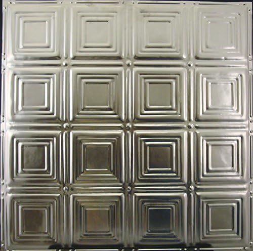 Tin Ceiling Tile #120, Unfinished Nail-up, 5 pcs per Box.