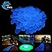 Garden Pebbles, Glow Stones Rocks, Luminous Pebbles for Walkways Outdoor Decor Aquarium Fish Tank Garden Decorative Stones for Path Lawn Yard Walkway（100pcs）
