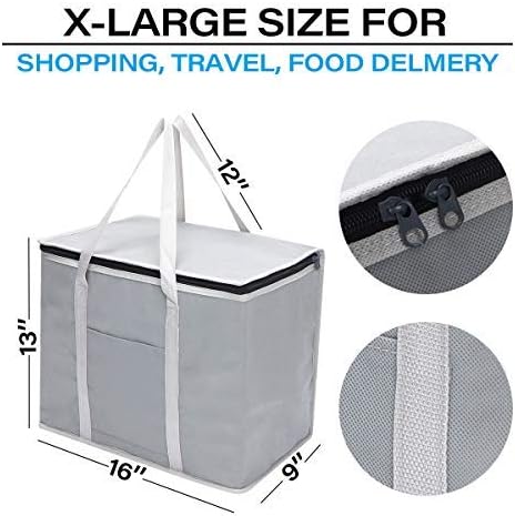 Soft Cool Bag, Cooler Bag Box, 30L Thermal Food Delivery Bag, Large Cool Box, Insulated Picnic Lunch Bag - Image 3