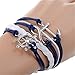 HUMASOL Antique Multilayer PU Leather Bracelet