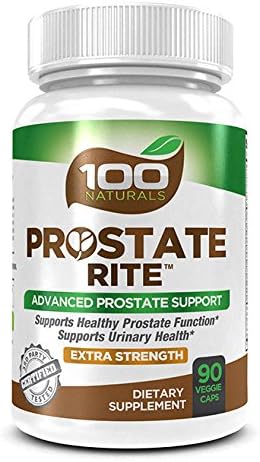 100 Naturals Prostate Rite: Advanced Prostate Supplement for Healthy Urinary and Prostate Function. Proprietary Formula with 30 Plus Ingredients Including Powerful Natural DHT Blockers Saw Palmetto, Beta-sitosterol, Lycopene, Uva Ursi Extract, Stinging Nettle, and Important Minerals Zinc, Selenium and Copper. The Most Comprehensive Prostate Supplement. 100% Satisfaction Guarantee