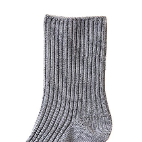 4 Pairs Unisex Baby Girls Boys Toddler Non-Skid Socks Soft Cute Breathable Cotton Anti-slip Socks (Solid Color A, 2 - 4Years) - Thumbnail 6