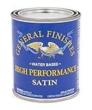 General Finishes PTHS High Performance Water Based Topcoat, 1 Pint, Satin