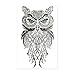 Hakuna 4 Sheets Temporary Tattoos for Men, Lion/Unicorn/Owl/Sparrow Fake Tattoo Stickers