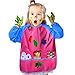 ABCDOK Kids Art Smocks 2 Pack, Children Waterproof Artist Painting Aprons Long Sleeve with 3 Pockets for Age 2-7 Years