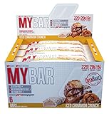 Pro Supps MYBAR Delicious Oven Baked Protein Bar (Iced Cinnamon Crunch), 20g Protein, Only 6g Sugar, Gluten-Free, No Trans Fat, Healthy on-The-go Snack. 6 Count, Net WT 1.94 Ounces