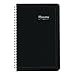 Blueline 2017 Daily Appointment Book, Soft Black Cover, English, 8-Inch by 5-Inch