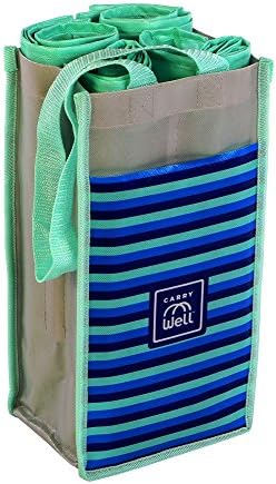 7 Large Reusable Grocery Shopping Bags in 1 Compact Organizer. A Stylish, Durable Eco-Friendly Tote gives you a Bag Assortment that meets all your Shopping Needs... A Chic Choice for the Savvy Shopper