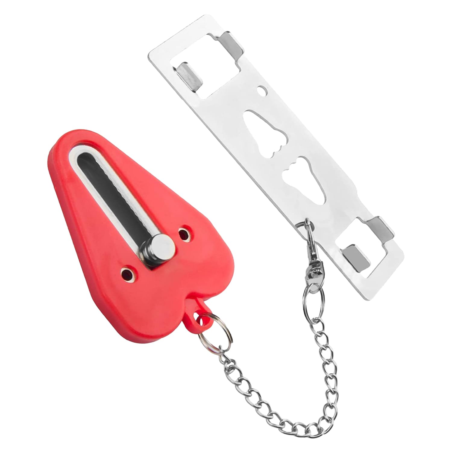 Xhwykzz Portable Door Lock - Family Travel AirBNB Hotel School Home Apartment Must Haves Security Devices Door Locks Jammer Self Defense for Additional Safety 1 Pack