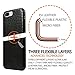 Apple iPhone 7 Plus Case, incircle [Bareskin Series] Ultra Slim Fit Leather Flexible Bumper Case Protection Three Layer Material New (Black Aligator)