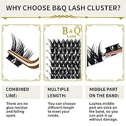 Lash Clusters D Curl 18mm DIY Lash Extensions 72