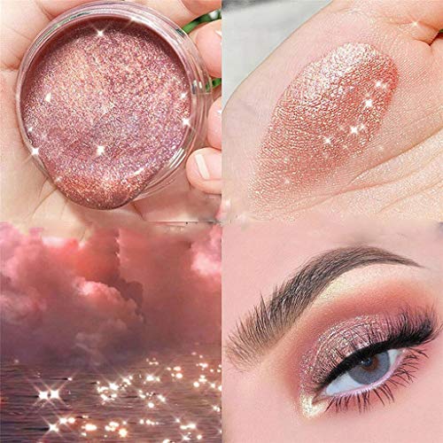 Chenway Liquid Gel Eyeshadow & Highlighter Shiny Glitter Makeup Eyeshadow Body Available Mini Makeup Eyeshadow (C)