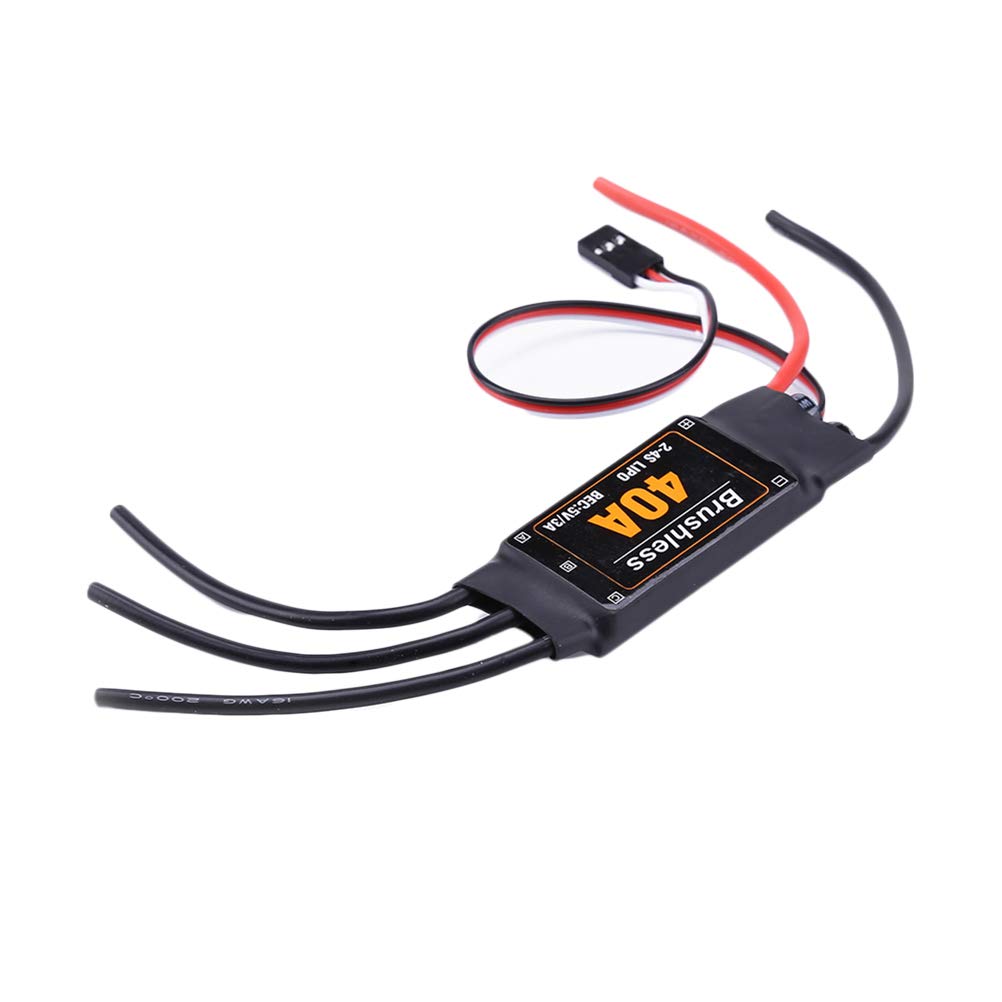 Mallalah 40A ESC Brushless with 5V / 3A BEC Speed ??Controller for RC FPV Helicopter Quadcopter RC Helicopter RC Quadcopter