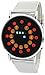 YouYouPifa Red+Yellow+Green+Blue LED Light Stainless Steel Fashion Wrist Watch
