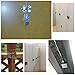 Sumnacon Slide Safety Gate Latches Door Lock, 2 Pcs Stainless Steel Sturdy Padlockable Bolt Latch/Lock for Pet Gate,Cabinet Furniture, Wardrobe, Window, 2-1/5Inch x 1-7/9Inch, Brushed Finish