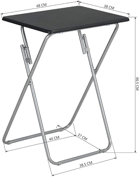 Cozycasa Tv Tray Table 1 Piece Small Foldable Table Folding Tv Dinner Tray Table For Eating At Couch Snack Table Home Kitchen Helioservice Folding Tables Chairs