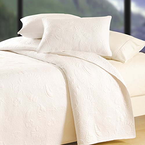 108" x 92" King Quilt, White Shell