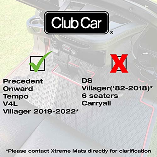 Xtreme Mats Club Car Golf Cart Mat, Full Coverage Floor Liner Fits