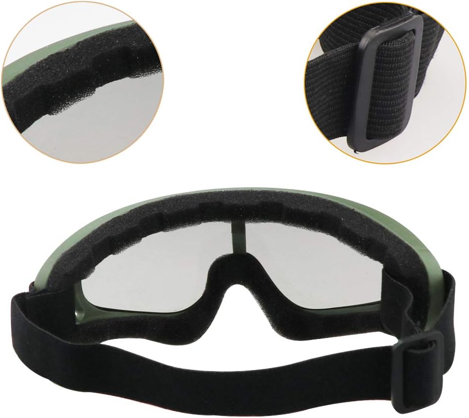 Aoutacc Airsoft Mesh Mask and Goggles Set, Half Face Full Steel Mesh Mask and Goggles for CS/Hunting/Paintball/Shooting (2 Pack OD Skull) : Sports & Outdoors
