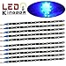 4PCS Waterproof Car COB LED 12V Lights High Power DRL Daytime Running Fog Driving Lamp Red (blue)