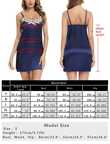 iClosam-Sexy-Sottoveste-Donna-Camicia-da-Notte-Donna-Seta-Babydoll-Donna-Sottoveste-Sexy-Sposa-Kimono-e-Damigelle