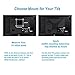 EVERVIEW TV Wall Mount Bracket fits to Most 26-55 inch LED,LCD,OLED Flat Panel TVs, Tilt Full Motion Swivel Articulating Arms, TV Bracket VESA 400X400, 77lbs Loading with Cable Ties