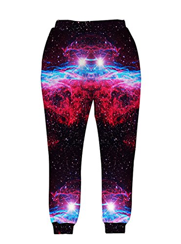 Uideazone Unisex 3D Galaxy Cat Active 