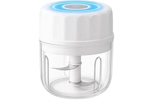 KUIOPYY Electric Mini Garlic Chopper,Portable Food Processor, Onion Mincer,Meat Grinder with USB Charging