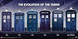 Doctor Who Evolution of the Tardis Sci Fi British TV Television Show Poster Print, Rolled 12 by 24