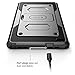 Fire HD 8 Case, [Heavy Duty] i-Blason Fire HD 8 2016 6th Generation Armorbox [Dual Layer] Hybrid Full-body Protective Kickstand Compatible Case with Front Cover and Build in Screen Protector (Black)