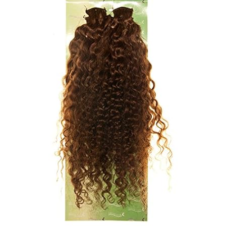 Dream Hair Clip-In Extensions Set Deep Wave 8 Stück Braun Echthaar
