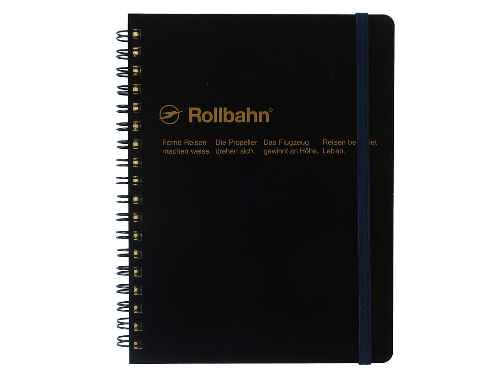 Roruban Memo Pad Notebook with the Pocket B6 Grid 70 Pages Blk by Roruban