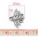 HOUSWEETY 50pcs Metal Bee Charm Pendants 21mm x 16mm(7/8