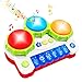 AMOSTING Learning Educational Development Musical Keyboard Drums Set for Toddler and Babies