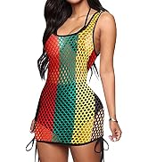 Mini Dress Bikinis Swimwear Rasta Dress 